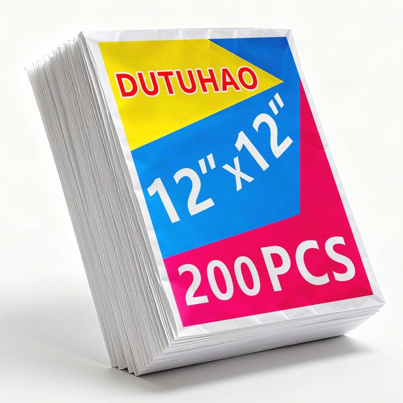 DOTUHAO Packing Paper 12'' X 12'', 200 Sheets Packing Newsprint for Moving, Shipping, Box Filler, Wrapping and Protecting Fragile Item, Newspaper Wrapping Paper (12'' X 12'') - Image 1